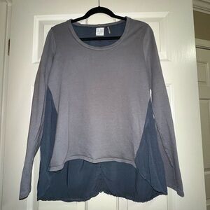 La Vi (Anthropologie) Lightweight Grey Sweater, Sz M